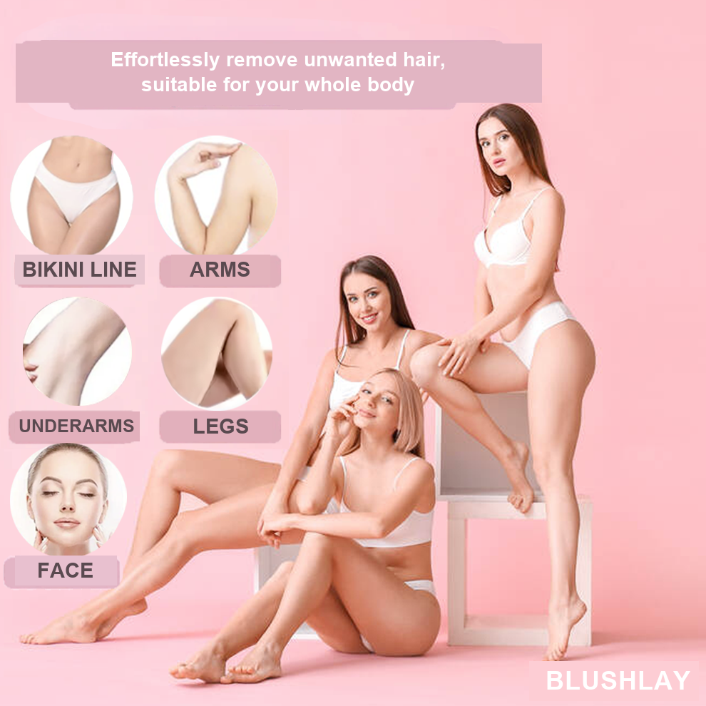 Suitable for bikini line, arms, underarms, legs and face