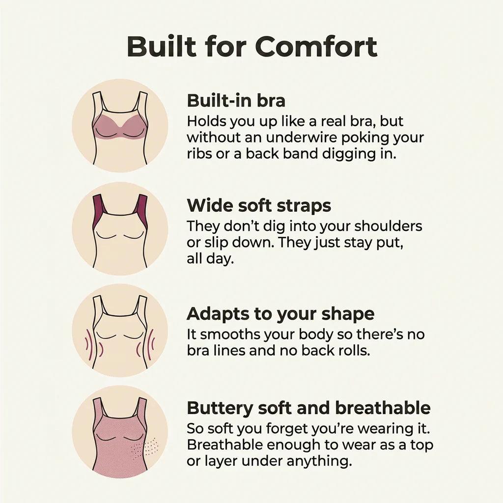 Built-In Bra Comfort Shaper Tank